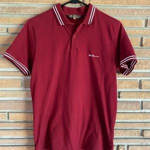 Ben Sherman maroon size small polo shirt